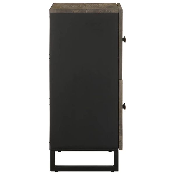 vidaXL Bufetă neagră 60x33x75 cm lemn masiv de mango