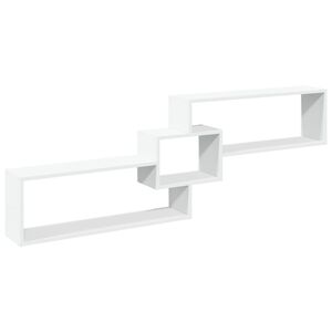 vidaXL Dulap de perete, alb, 158x18x53 cm, lemn prelucrat