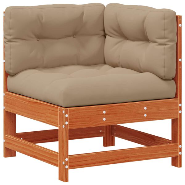 vidaXL Set de lounge pentru grădină 5 pcs Maro Ceară Lemn masiv de pin