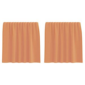 vidaXL Perdele Voile cu buzunare pentru bare 2 buc teracotă