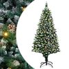 vidaXL Brad de Crăciun artificial Verde 180 cm PVC și Oțel și Plastic