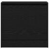 vidaXL Dulap pentru pantofi Stejar Negru 60 x 21 x 57 cm Lemn compozit