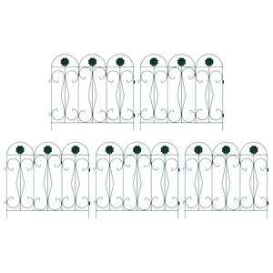 vidaXL Gard de Grădină Spalier Verde 305,5 x 55,5 x 0,3 cm