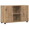 vidaXL Bufet FLORIN 88,5 x 30,5 x 55,5 cm Stejar Artizanal