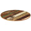 vidaXL Blat de masă rotund, 60 cm, lemn masiv reciclat, 15-16 mm