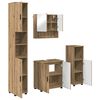 vidaXL Set de mobilier pentru baie 4 buc. Stejar Artizanal