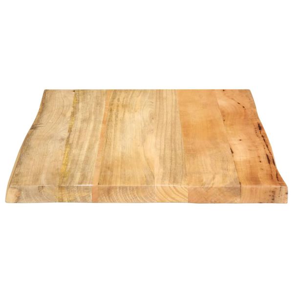 vidaXL Blat masă cu margini naturale, 60x60x2,5 cm, lemn masiv mango