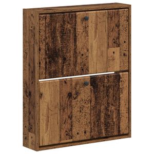 vidaXL Dulap pentru pantofi montat pe perete BREDA 71 x 17 x 86 cm