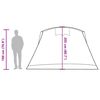 vidaXL Cort de familie tunel 8 persoane, gri/portocaliu, impermeabil