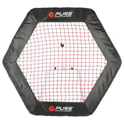 Pure2Improve Plasă fotbal rebounder, 140 x 125 cm, hexagonal
