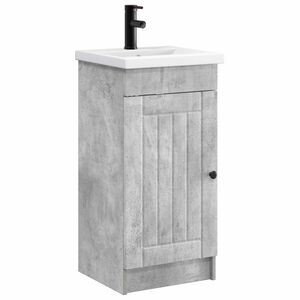 vidaXL Mobilă de baie cu chiuvetă Gri Beton 42 x 40 x 84,5 cm