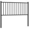 vidaXL Tăblie de pat de schimb metalică, negru, 100 cm