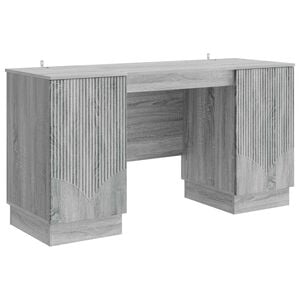 vidaXL Birou Sonoma gri 142,5 x 50 x 75 cm Lemn prelucrat
