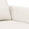 vidaXL Canapea cu 3 locuri, crem, 180 cm, piele ecologică