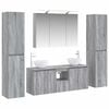 vidaXL Set de mobilier pentru baie 6 pcs Sonoma gri