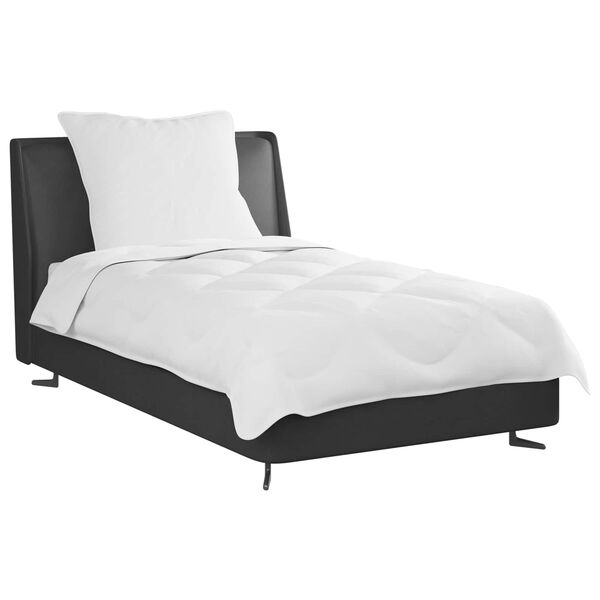 vidaXL Set de Pături cu pernă 2 pcs Alb Microfibră