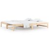 vidaXL Pat de zi extensibil, 2x(80x200) cm, lemn masiv de pin