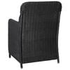 vidaXL Set mobilier de grădină, 5 piese, negru