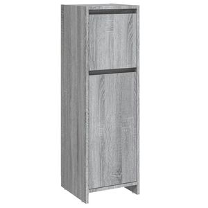 vidaXL Dulap de baie, gri sonoma, 30x30x95 cm, lemn prelucrat