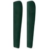 vidaXL Tăblie pat cu aripioare verde &icirc;nchis 203x23x118/128cm catifea