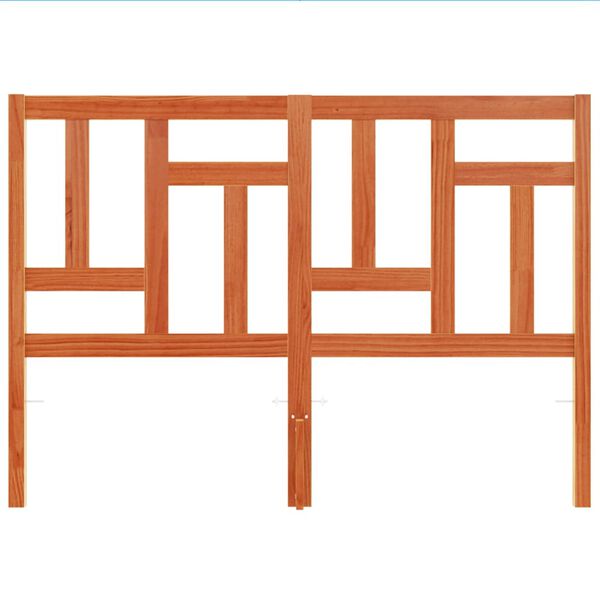 vidaXL Tăblie de pat, maro ceruit, 140 cm, lemn masiv de pin