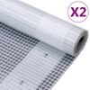 vidaXL Prelate Leno, 2 buc., alb, 4x3 m, 260 g/m&sup2;