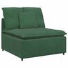 vidaXL Modul central canapea modulară cu perne, verde &icirc;nchis, 100 cm