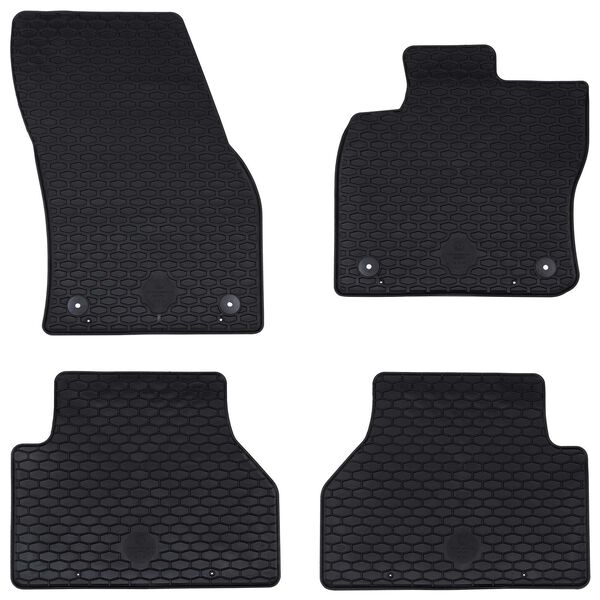 vidaXL Covor pentru mașină 4 pcs Negru suitable for VW CADDY 2020-