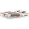 vidaXL Pat de zi extensibil, 75x190 cm, lemn masiv de pin