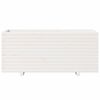 vidaXL Jardinieră de grădină, alb, 110x40x49,5 cm, lemn masiv de pin