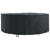 vidaXL Husă pentru mobilă Negru 244 x 244 x 85 cm Textil Oxford 420D