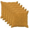 vidaXL Husă pentru pernă 6 pcs HOUTEN Galben 80 x 80 cm
