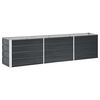 vidaXL Strat &icirc;nălțat de grădină antracit 240x40x45 cm oțel galvanizat