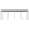 vidaXL Padoc de exterior cu acoperiș argintiu 3x6x2,5m oțel galvanizat