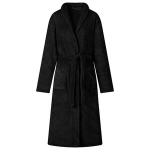 vidaXL Robe fără glugă Negru xxl Flanelă