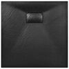 vidaXL Cădița de duș, negru, 80 x 80 cm, SMC