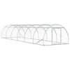 vidaXL Căsuță pentru pui Argintiu 600 x 150 x 100 cm Oțel Galvanizat