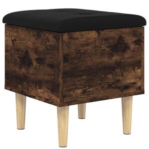 vidaXL Bancă de pantofi, stejar fumuriu, 42x42x46 cm, lemn prelucrat