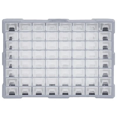 vidaXL Organizator cu 64 de sertare, 52 x 16 x 37,5 cm