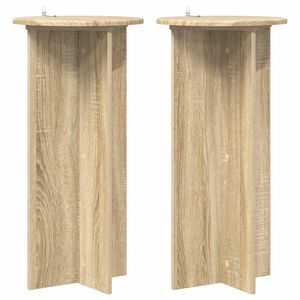 vidaXL Suport pentru plante 2 pcs Stejar Sonoma 40 x 40 x 80 cm