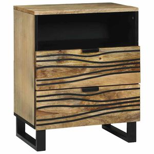 vidaXL Dulap de noapte natural 50 x 33 x 62 cm Lemn prelucrat