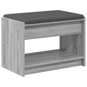 vidaXL Bancă pentru hol Sonoma gri 63 x 38 x 45 cm