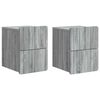 vidaXL Dulap de noapte suspendat 2 buc. Sonoma gri 33 x 34,5 x 43 cm