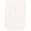 vidaXL Noptieră, alb, 60x34x51 cm, lemn masiv de pin