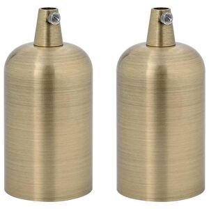 vidaXL Suporturi de lampă 2 buc Bronz E27