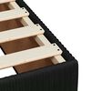vidaXL Pat box spring cu saltea, negru, 160x200 cm, catifea
