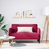 vidaXL Canapea loveseat rosu vin 109 cm catifea
