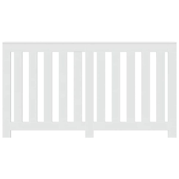 vidaXL Mască pentru calorifer, alb, 149x20x82 cm, lemn prelucrat