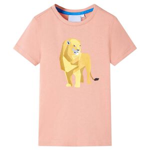 vidaXL Tricou pentru copii, portocaliu deschis, 116
