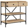 vidaXL Masă consolă, stejar sonoma, 75x34,5x75 cm, lemn prelucrat